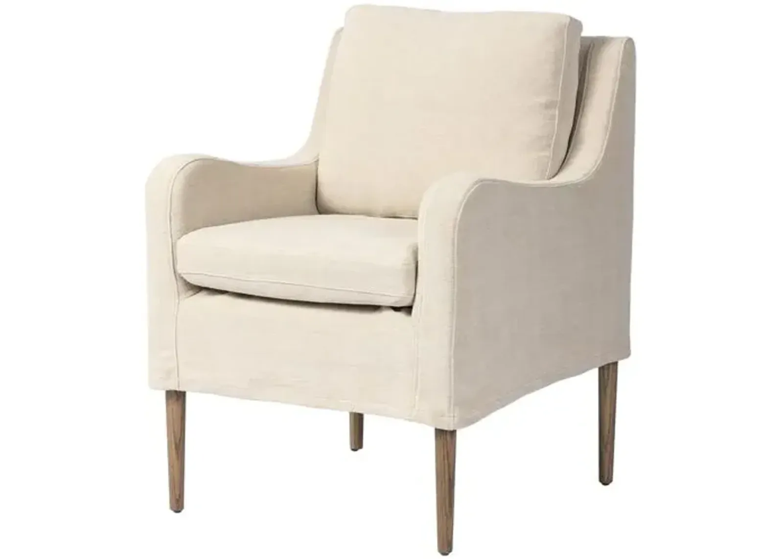 Aurelia Linen Slipcover Dining Chair - Amber Lewis x Four Hands - Beige