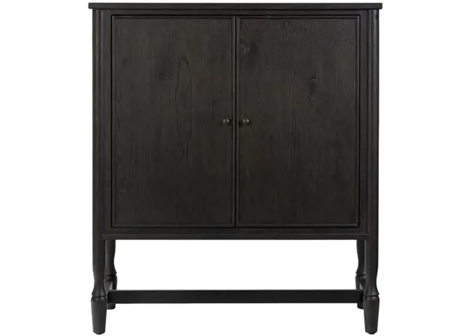 Bari Oak Bar Cabinet - Amber Lewis x Four Hands - Black