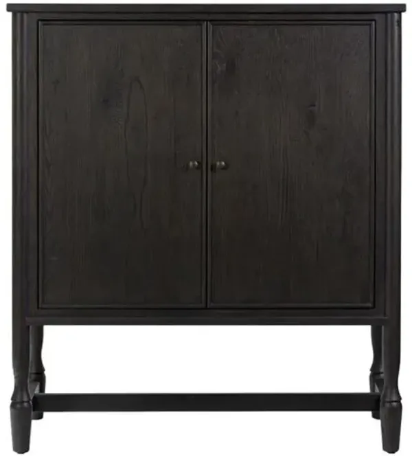 Bari Oak Bar Cabinet - Amber Lewis x Four Hands - Black