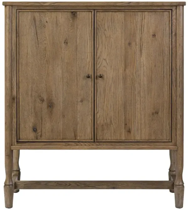 Bari Oak Bar Cabinet
