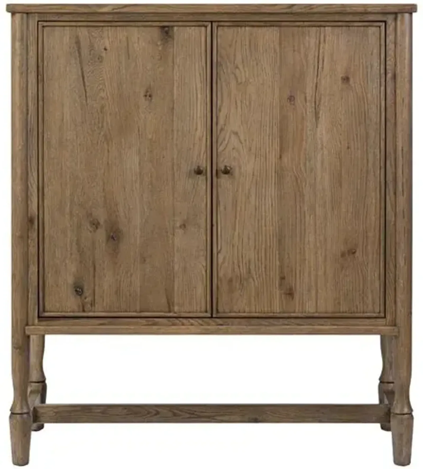 Bari Oak Bar Cabinet - Amber Lewis x Four Hands - Brown