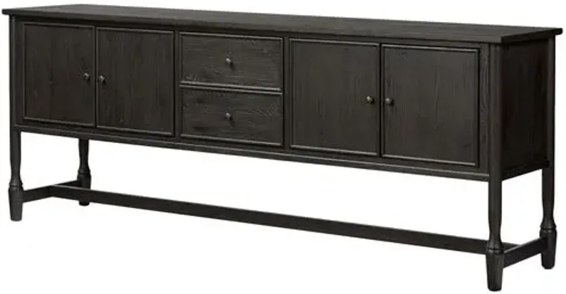 Bari Oak Sideboard - Amber Lewis x Four Hands - Black