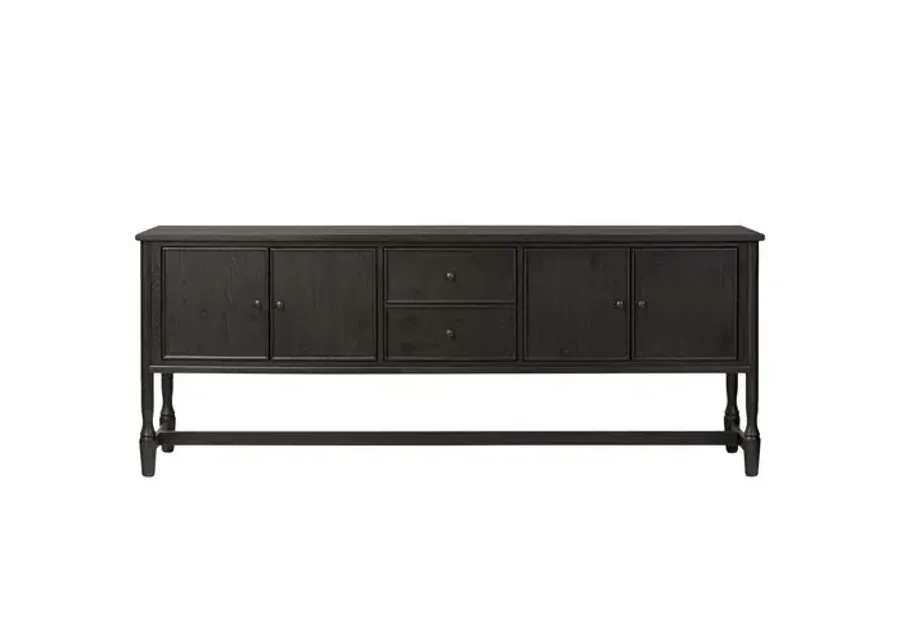 Bari Oak Sideboard - Amber Lewis x Four Hands - Black