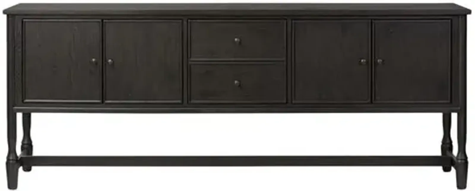 Bari Oak Sideboard - Amber Lewis x Four Hands - Black