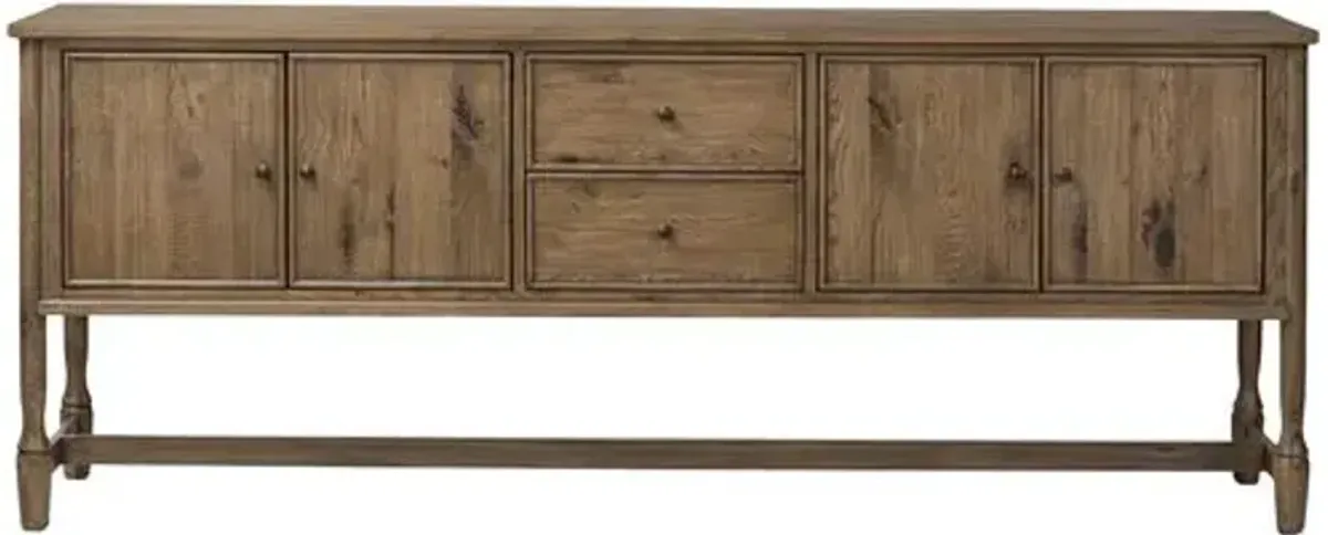 Bari Oak Sideboard - Amber Lewis x Four Hands - Brown