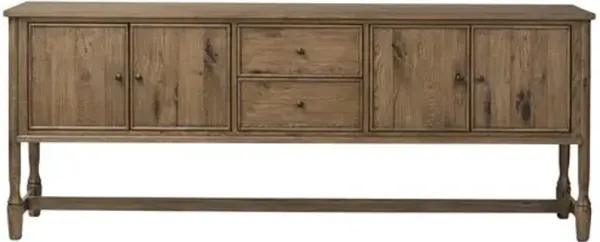 Bari Oak Sideboard - Amber Lewis x Four Hands - Brown