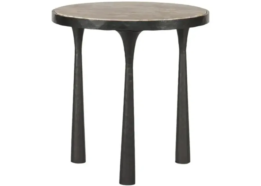 Billings Marble End Table - Amber Lewis x Four Hands - Gray