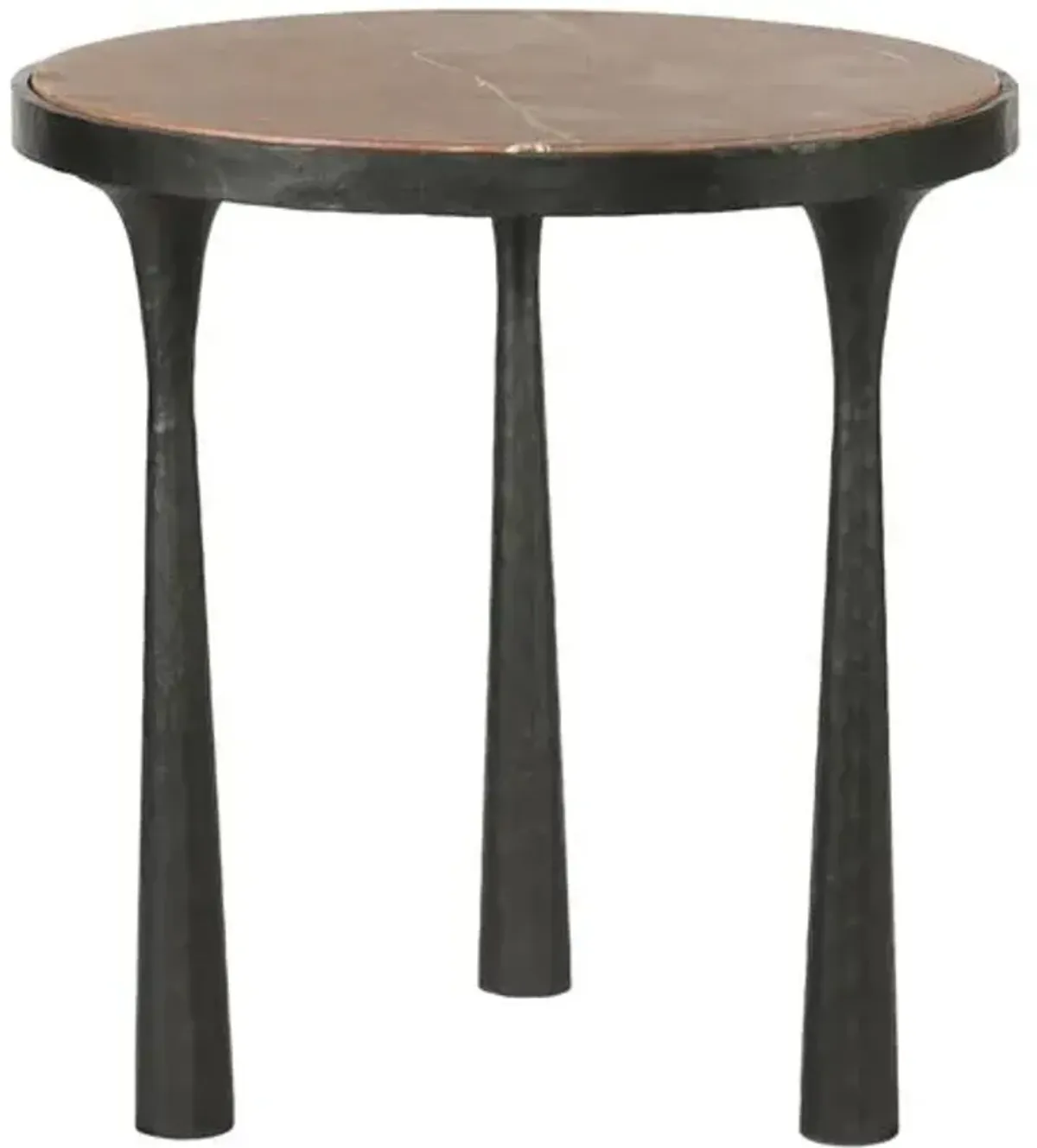 Billings Marble End Table - Amber Lewis x Four Hands - Brown