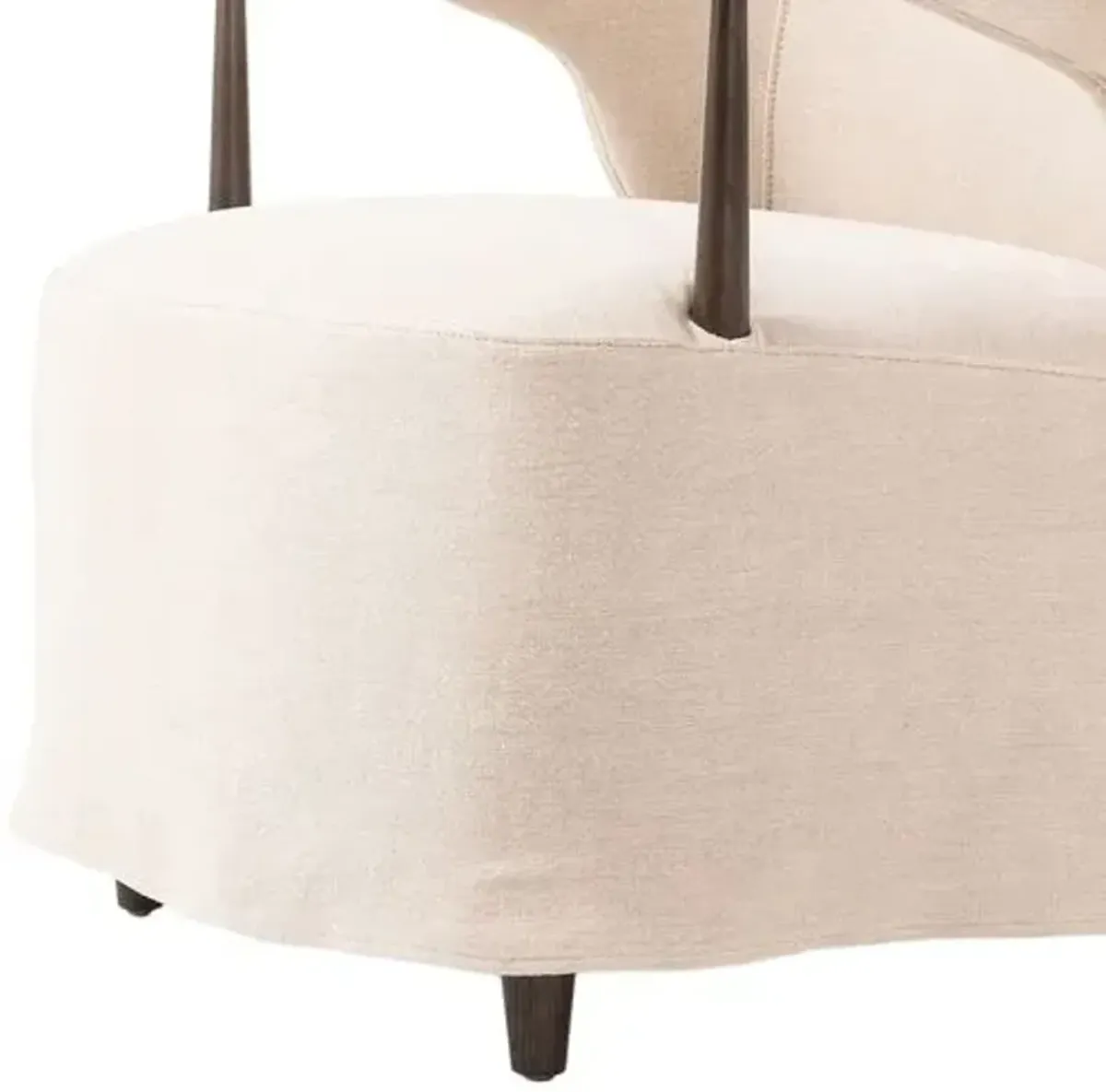 Brently Linen Slipcover Accent Chair - Amber Lewis x Four Hands - Beige, Comfortable, Durable