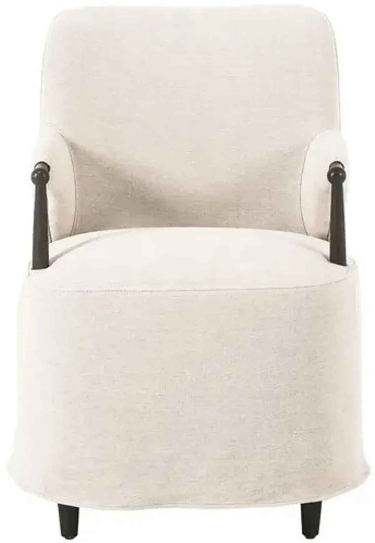 Brently Linen Slipcover Dining Chair - Amber Lewis x Four Hands - Beige