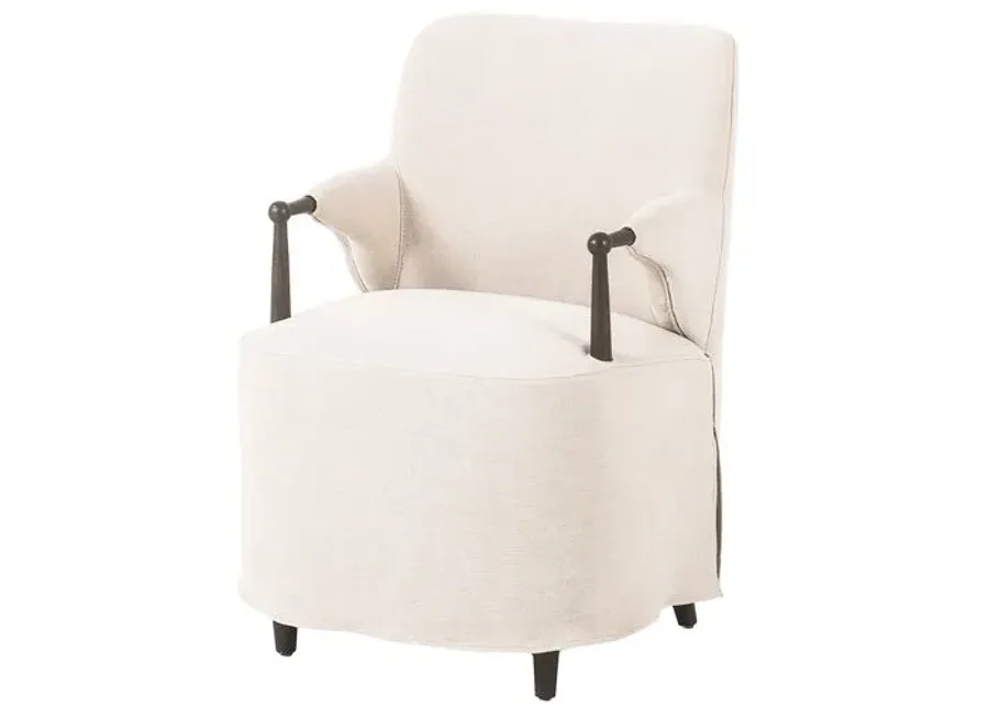 Brently Linen Slipcover Dining Chair - Amber Lewis x Four Hands - Beige