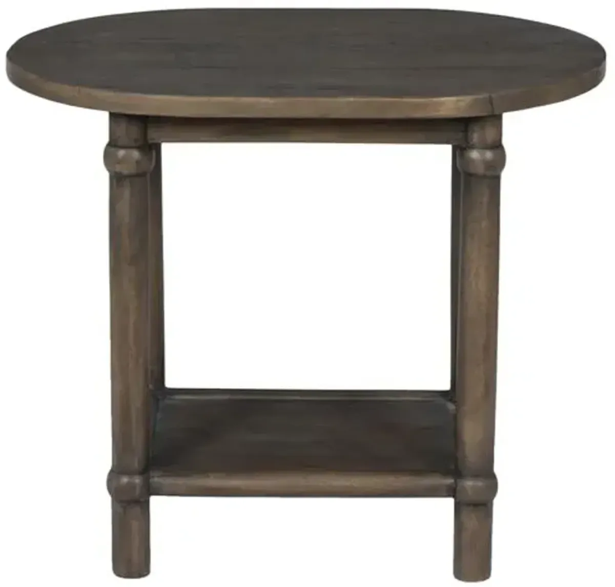 Charnes End Table - Antique Belgium Bleach - Amber Lewis x Four Hands - Brown