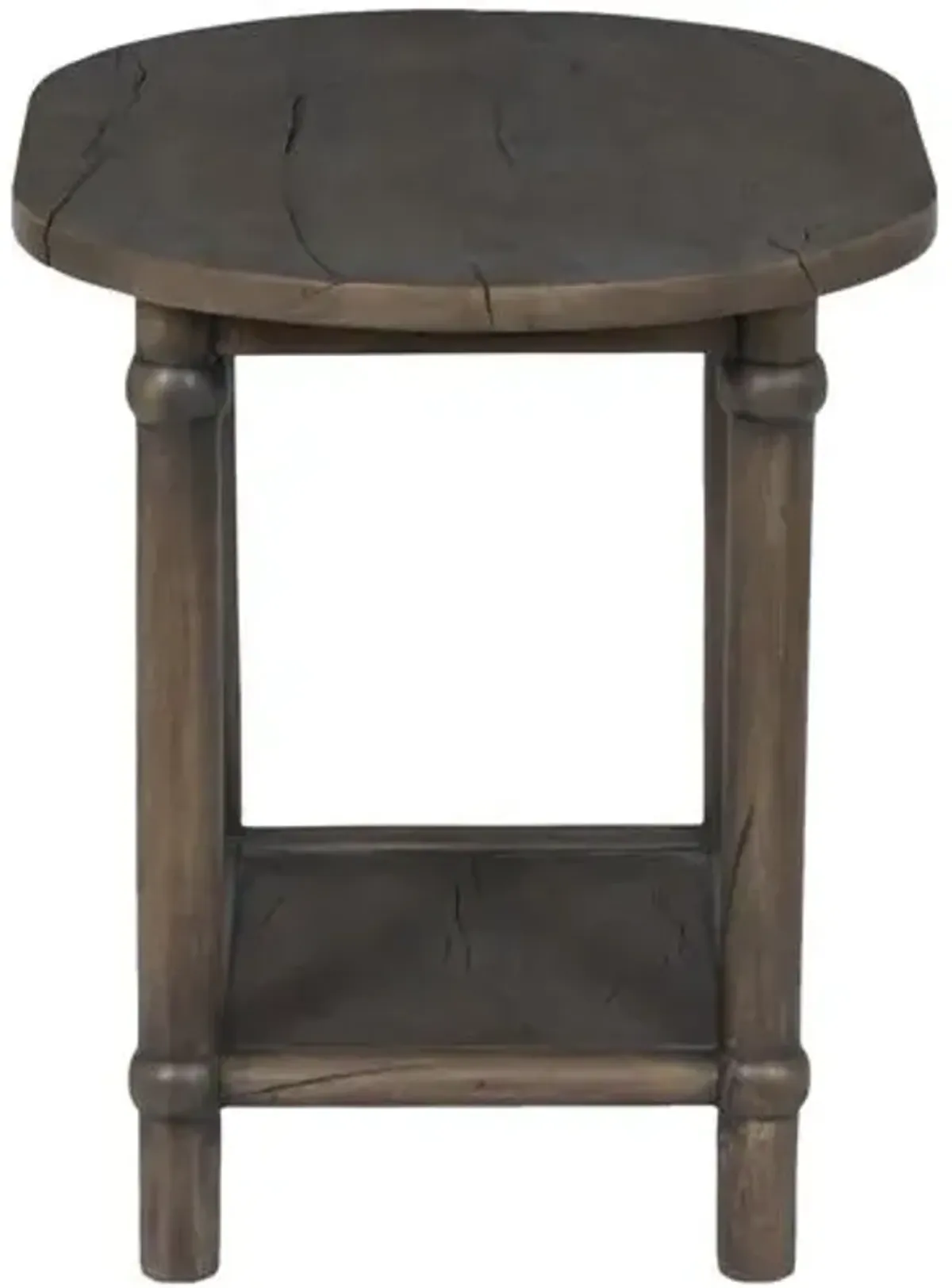 Charnes End Table - Antique Belgium Bleach - Amber Lewis x Four Hands - Brown