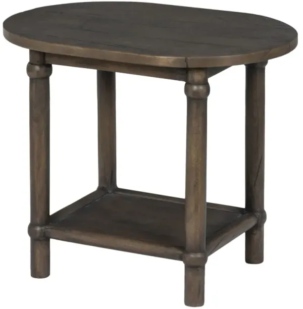 Charnes End Table, Antique Belgium Bleach