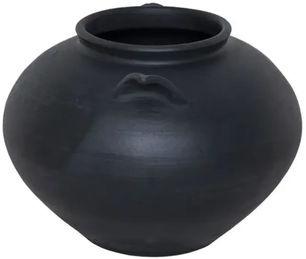 Civita Terracotta Vase - Amber Lewis x Four Hands - Black