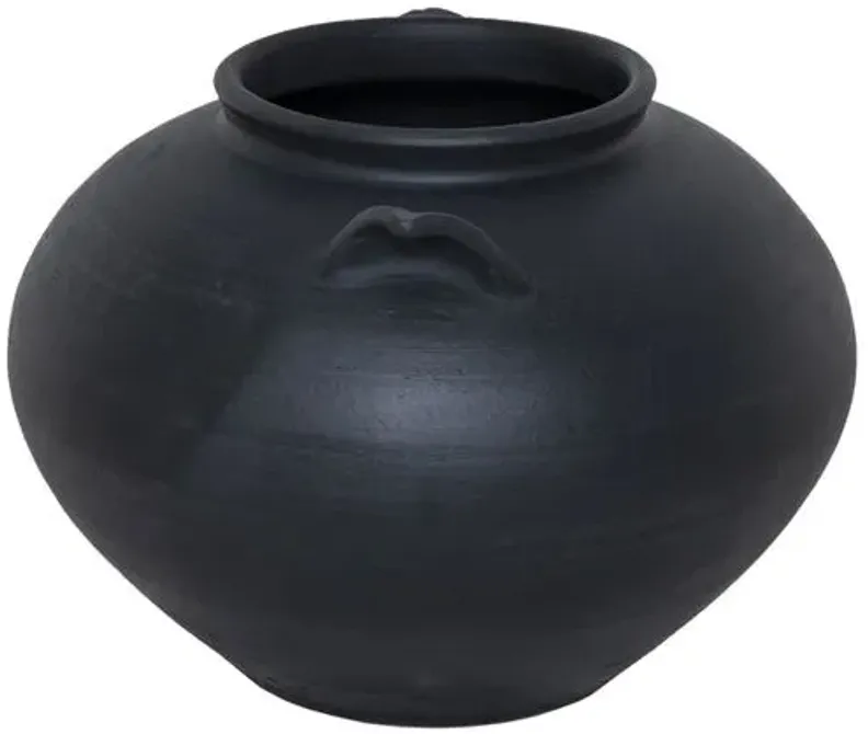 Civita Terracotta Vase - Amber Lewis x Four Hands - Black