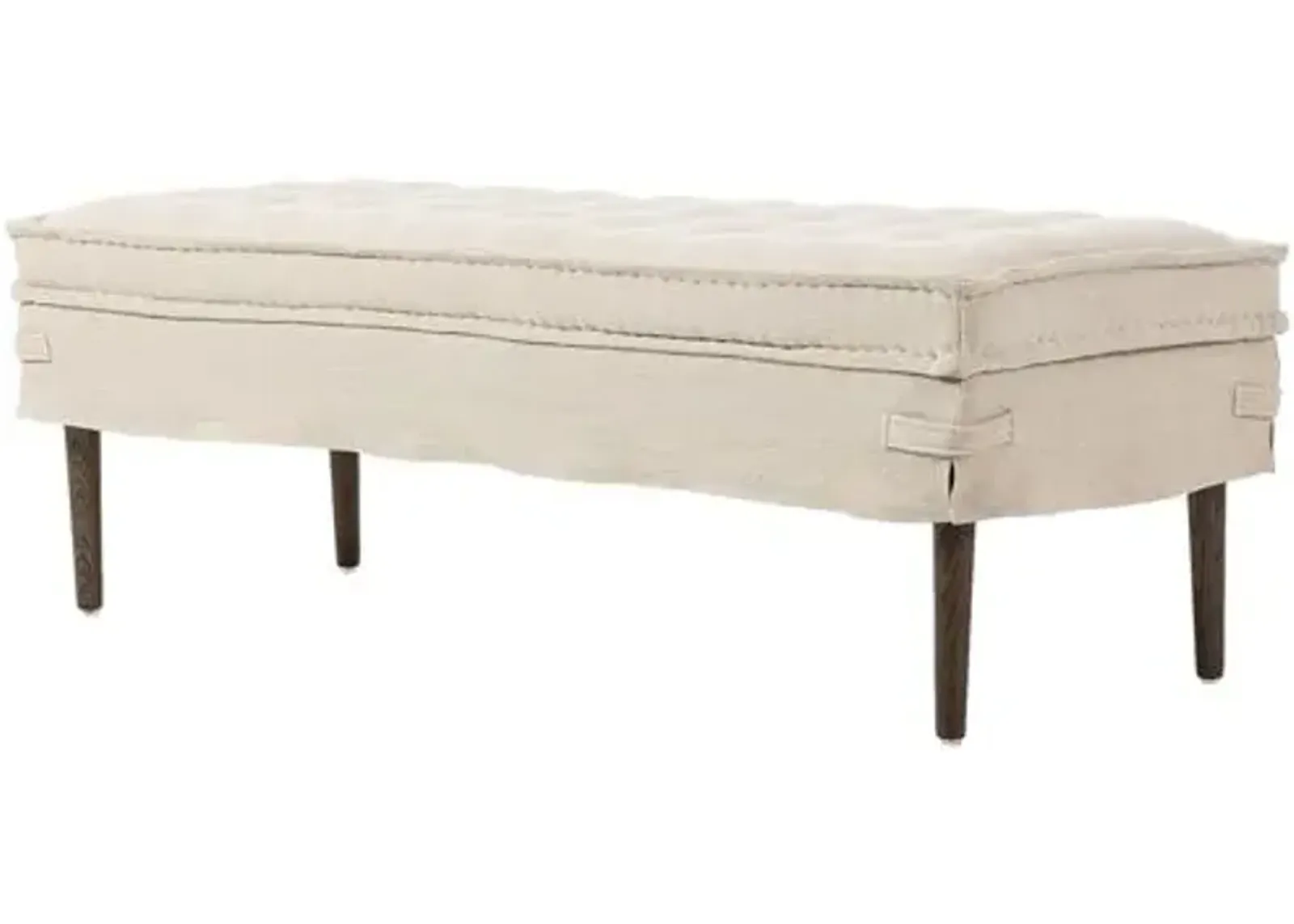 Cole French Mattress Accent Bench - Amber Lewis x Four Hands - Beige