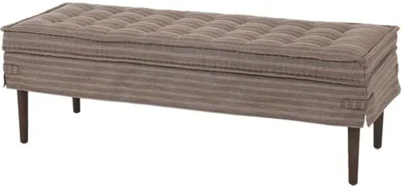 Cole French Mattress Accent Bench - Amber Lewis x Four Hands - Brown