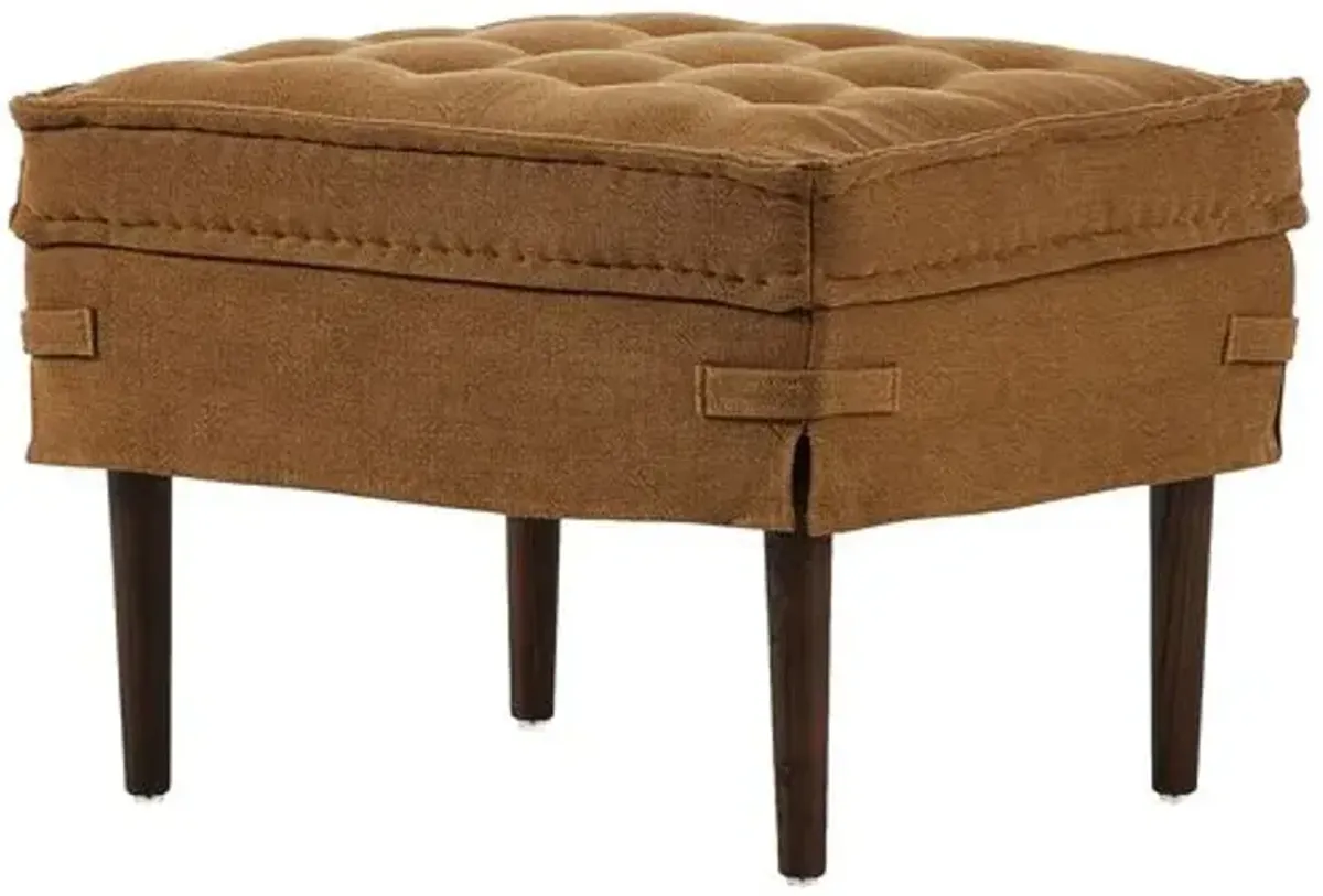 Cole Small French Mattress Ottoman - Amber Lewis x Four Hands - Gold