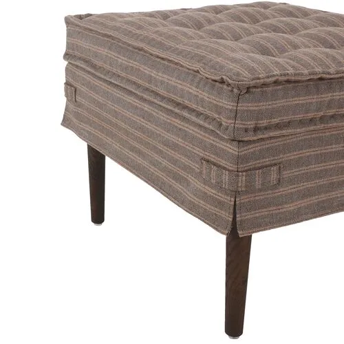 Cole Small French Mattress Ottoman - Amber Lewis x Four Hands - Brown