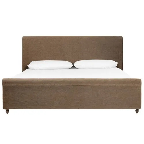 Dalia Slipcover Bed - Amber Lewis x Four Hands - Brown