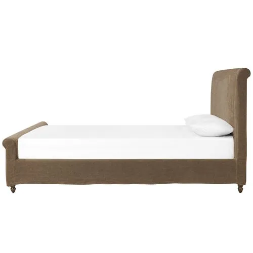 Dalia Slipcover Bed - Amber Lewis x Four Hands - Brown