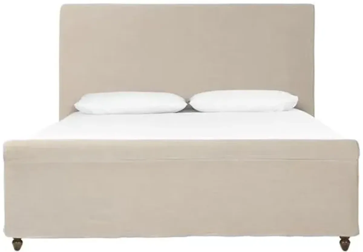 Dalia Slipcover Bed - Amber Lewis x Four Hands - Beige