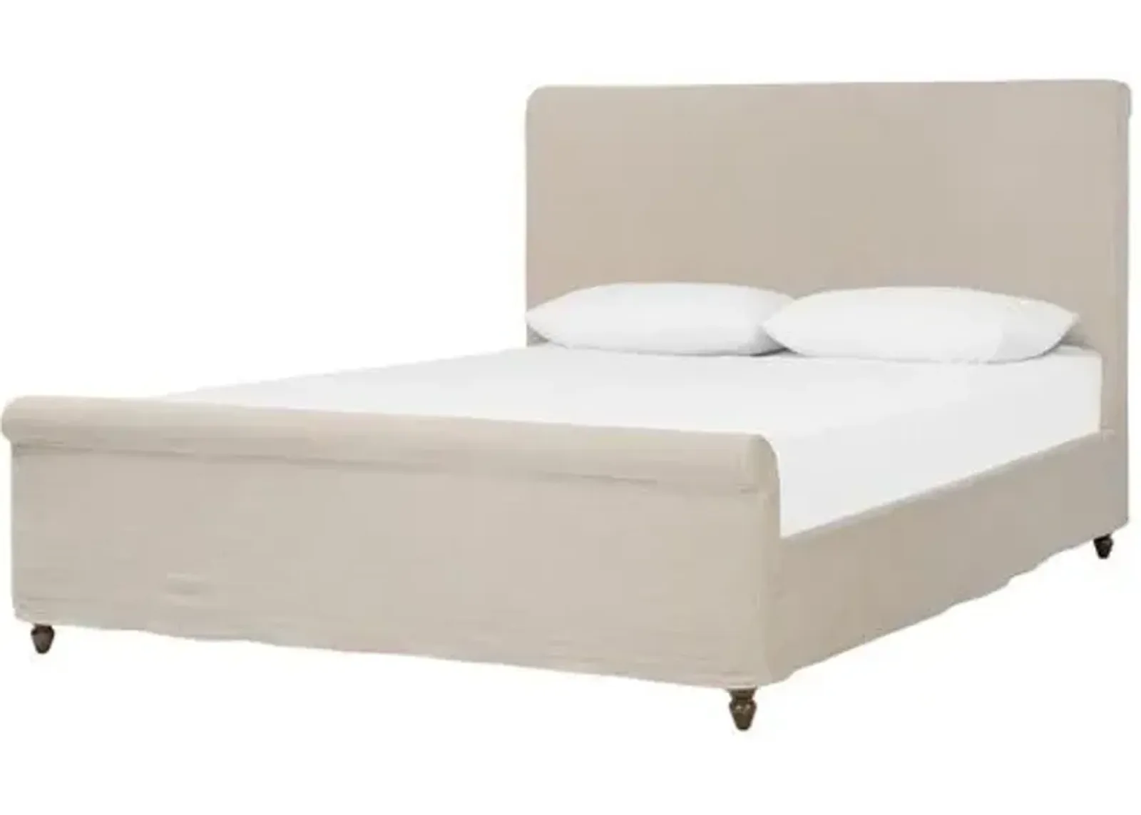 Dalia Slipcover Bed - Amber Lewis x Four Hands - Beige