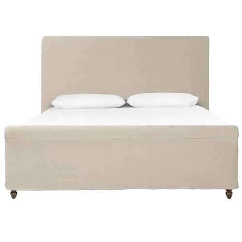 Dalia Slipcover Bed - Amber Lewis x Four Hands - Beige