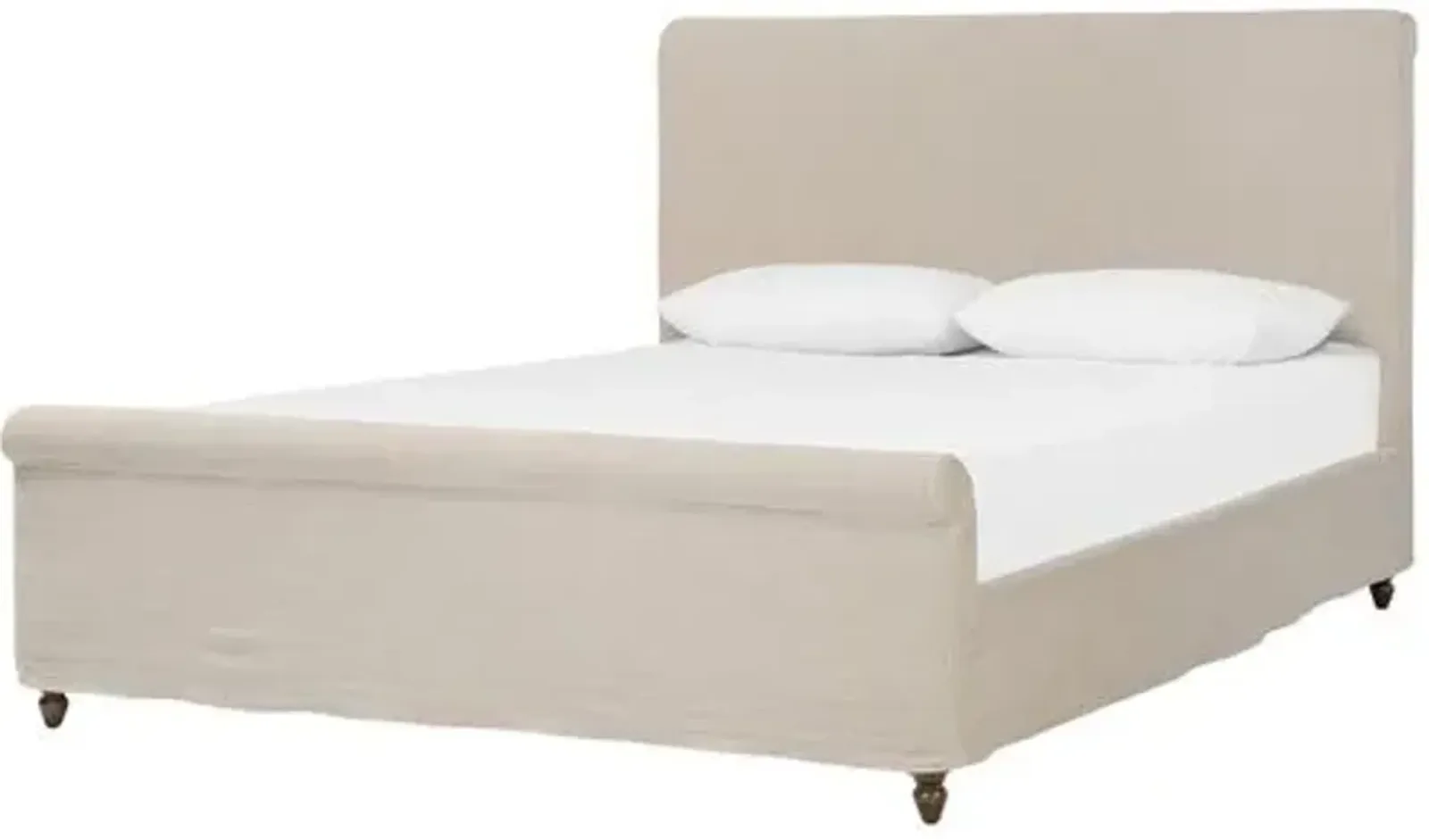 Dalia Slipcover Bed - Amber Lewis x Four Hands - Beige