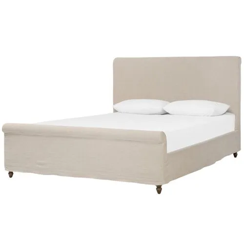 Dalia Slipcover Bed - Amber Lewis x Four Hands - Beige