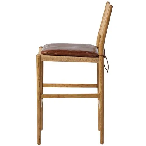 Dara Bar Stool - Amber Lewis x Four Hands - Brown