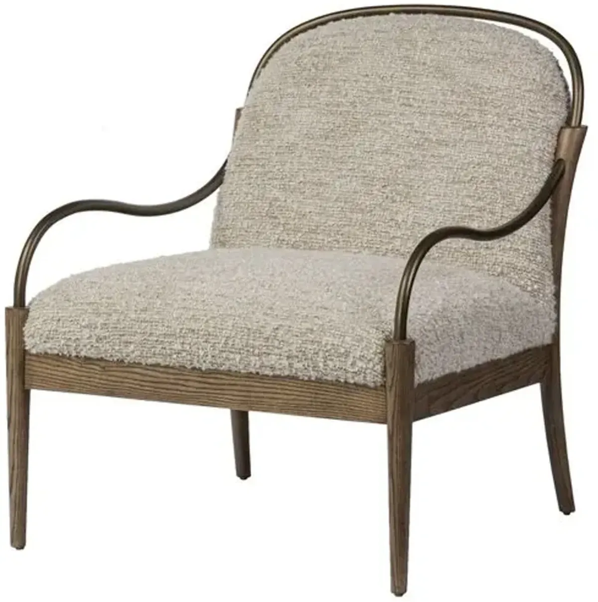 Demi Accent Chair - Ivan Stone Boucle - Amber Lewis x Four Hands, Comfortable, Durable