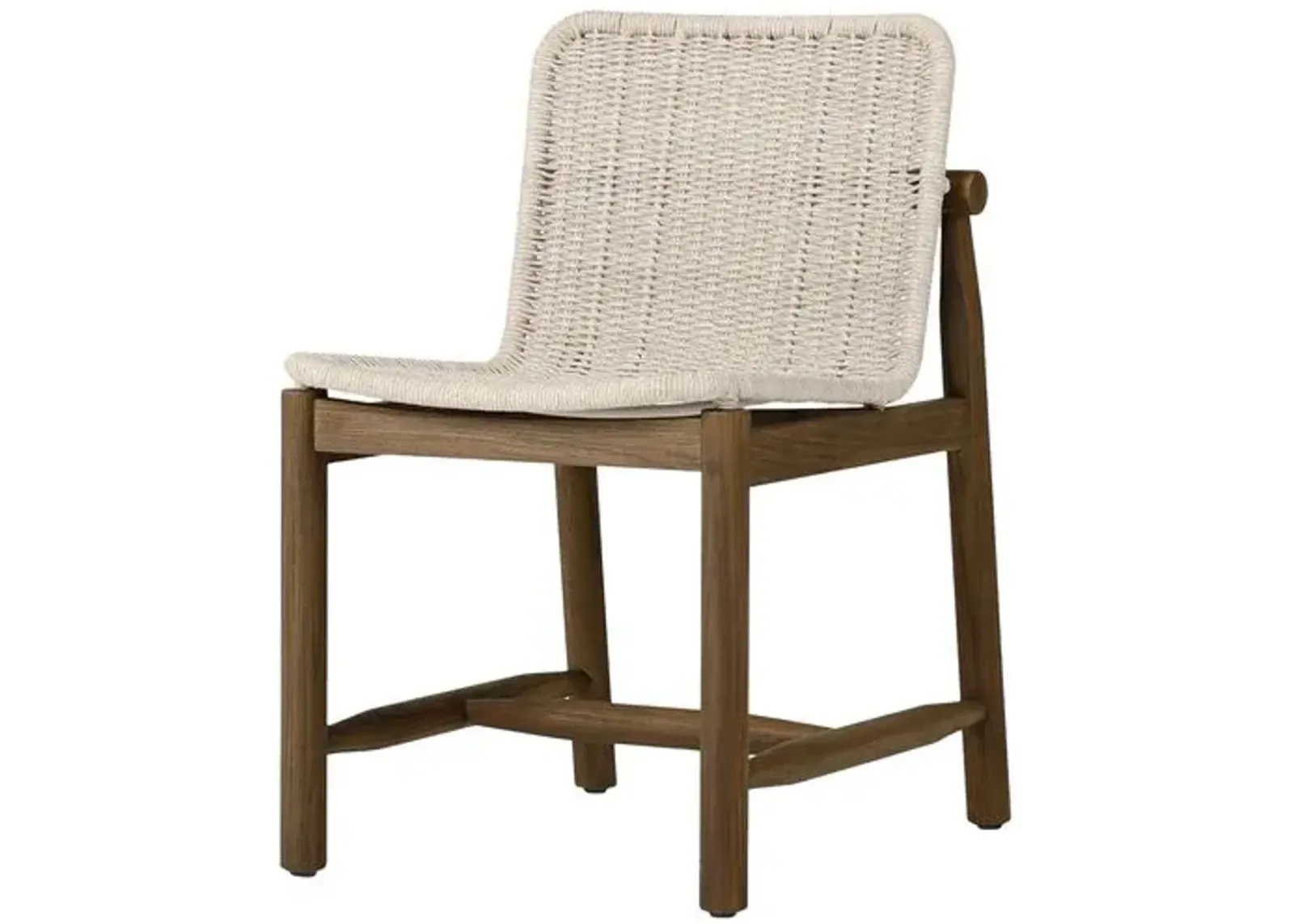 Dume Outdoor Teak Dining Chair - Amber Lewis x Four Hands - White