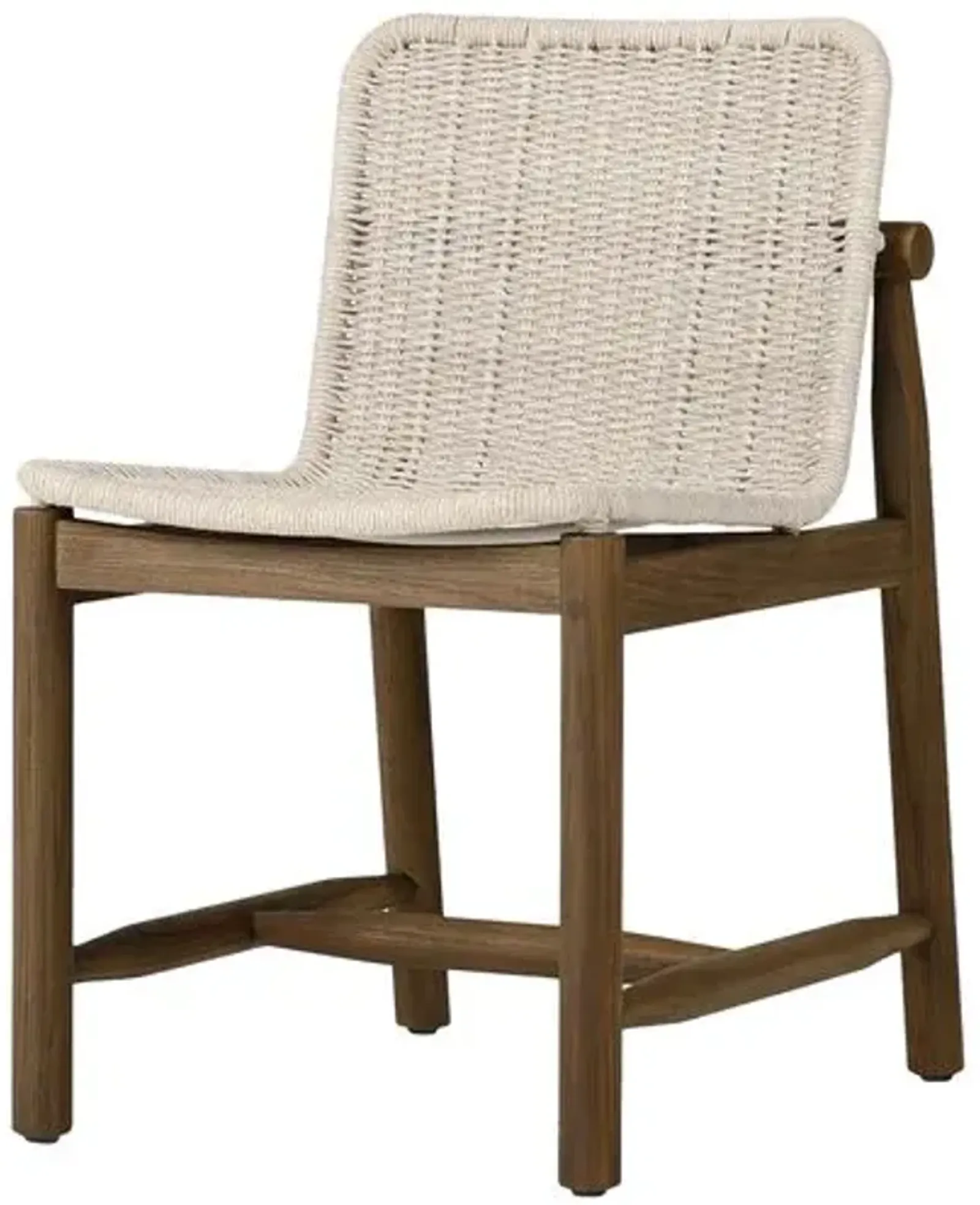 Dume Outdoor Teak Dining Chair - Amber Lewis x Four Hands - White