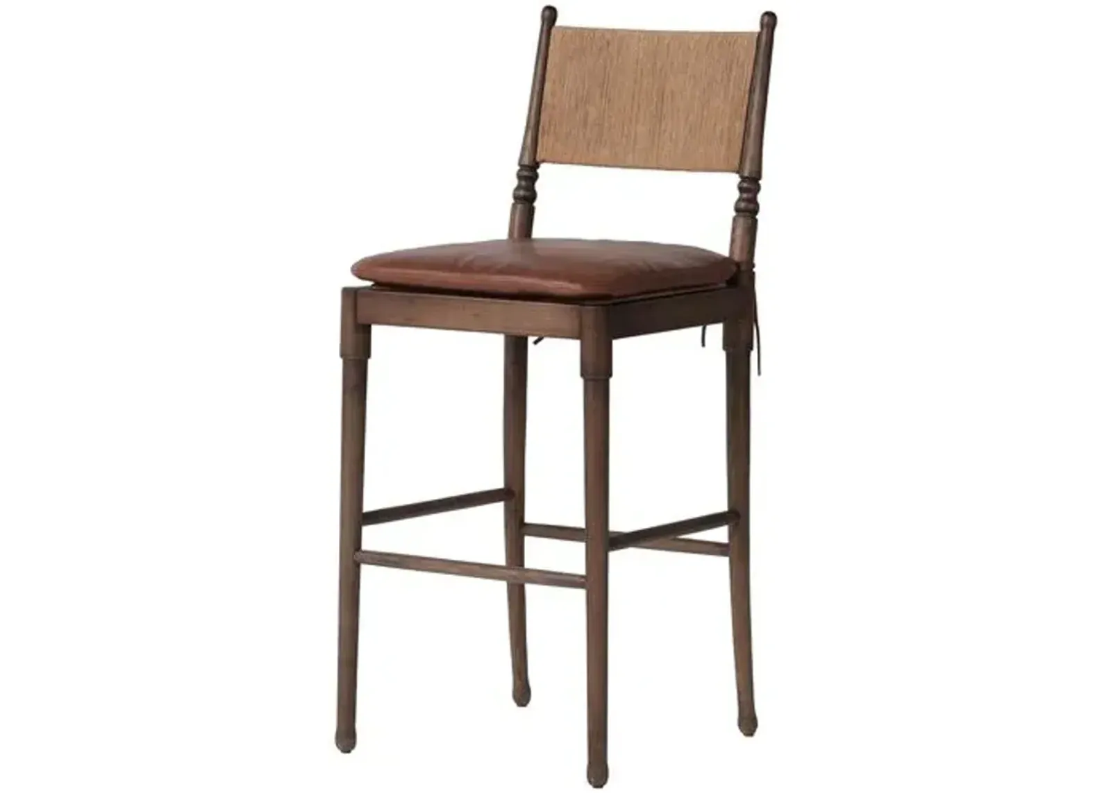 Fayth Bar Stool - Amber Lewis x Four Hands - Brown