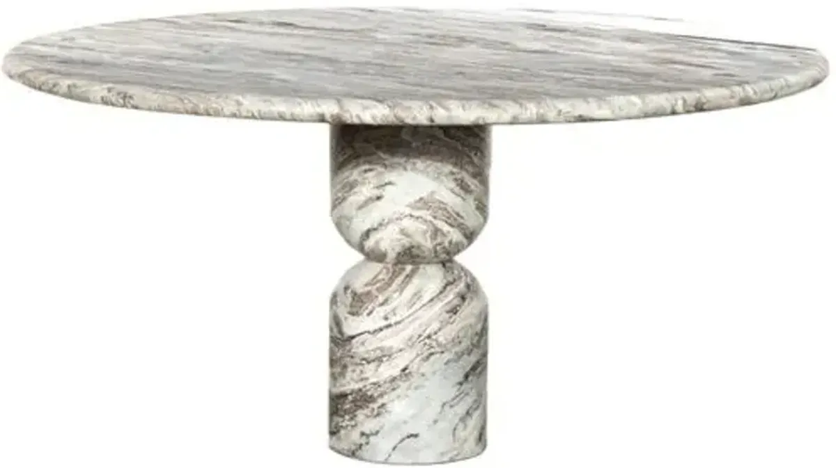 Figueroa Round Marble Dining Table - Amber Lewis x Four Hands