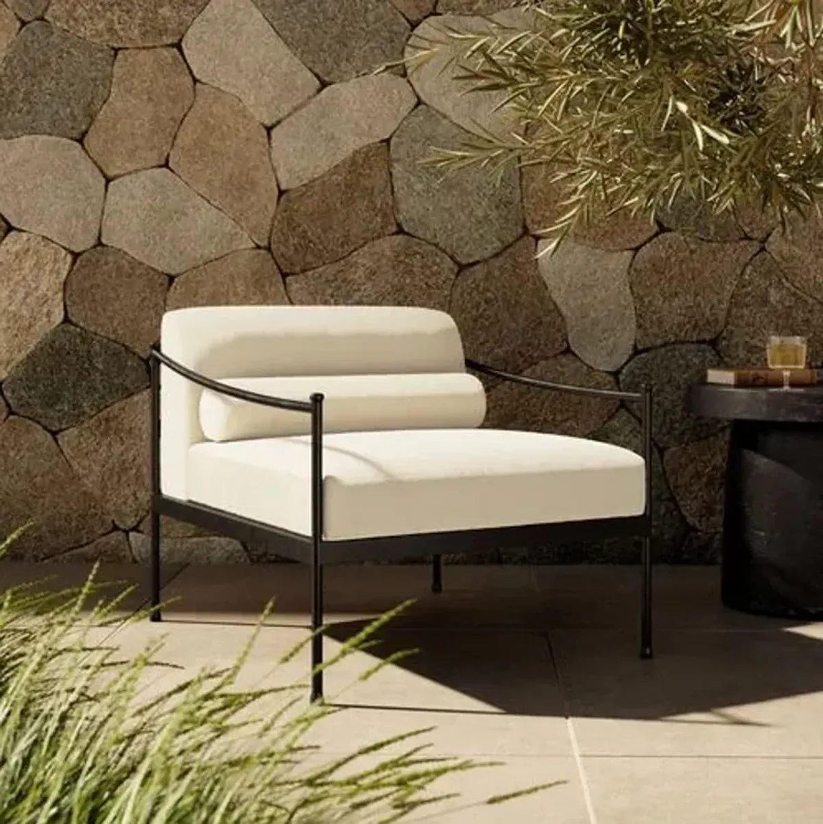 Granger Outdoor Lounge Chair - Amber Lewis x Four Hands - Beige