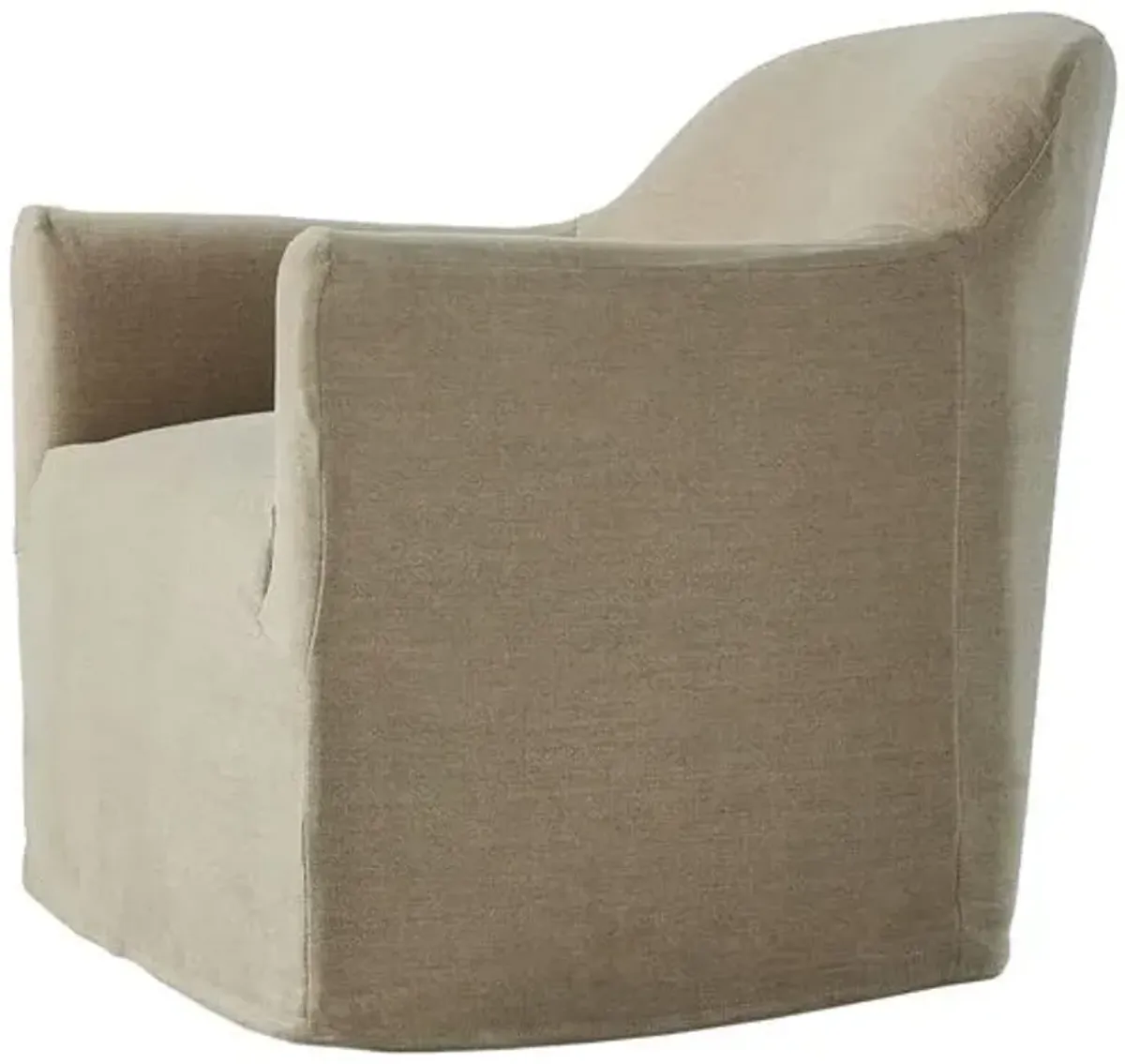 Lowell Linen Slipcover Swivel Chair - Amber Lewis x Four Hands