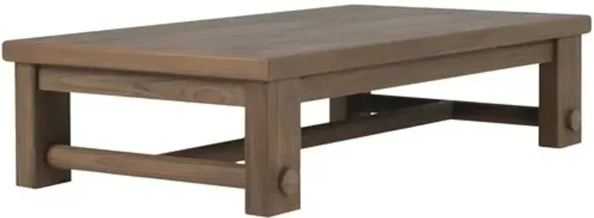 Lumi Outdoor Teak Coffee Table - Amber Lewis x Four Hands - Brown