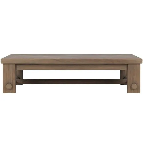 Lumi Outdoor Teak Coffee Table - Amber Lewis x Four Hands - Brown