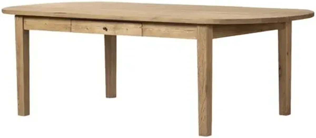 Megan Oval Dining Table - Worn Oak - Amber Lewis x Four Hands