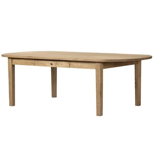 Megan Oval Dining Table - Worn Oak - Amber Lewis x Four Hands