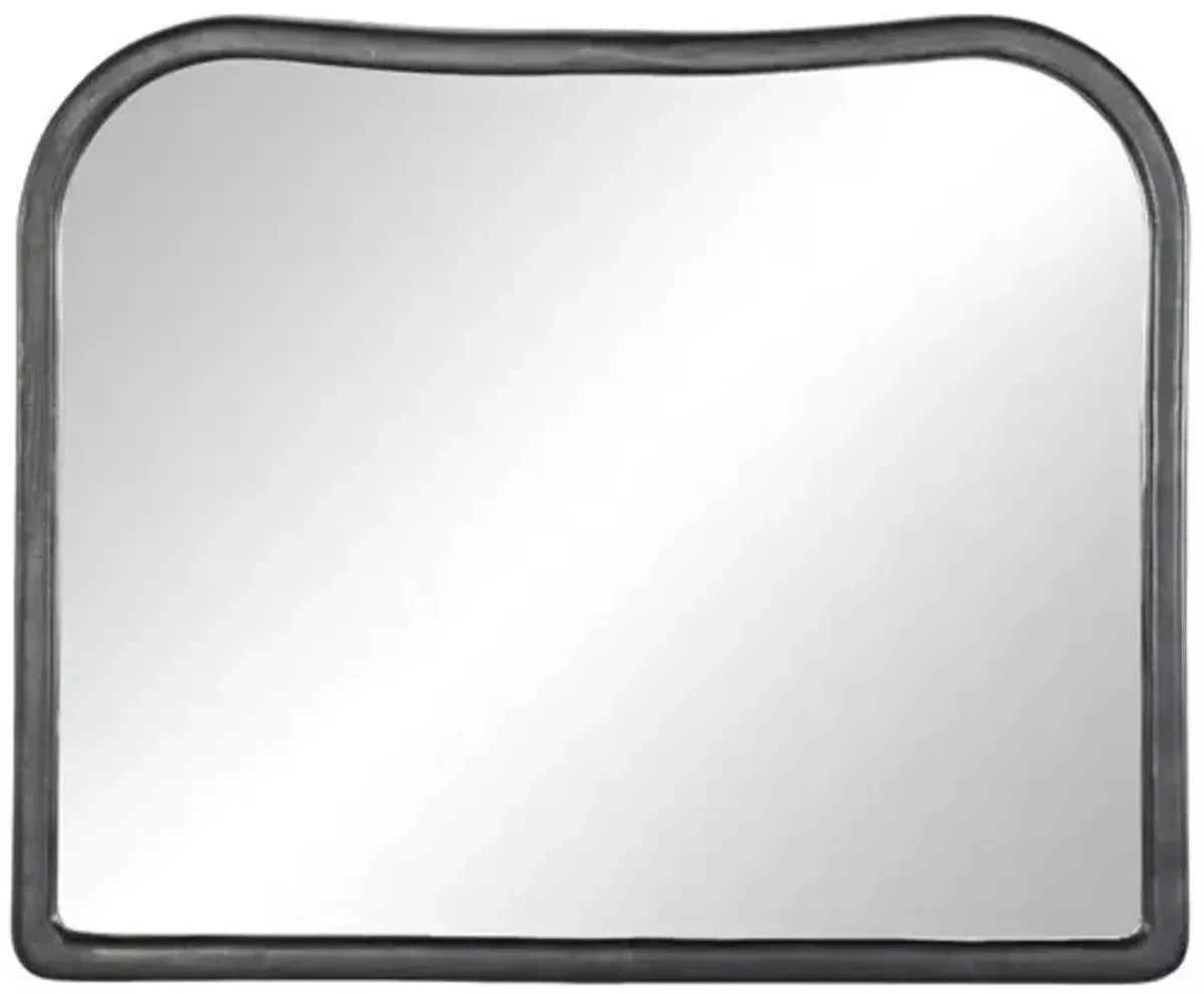 Patz Antique Mantel Mirror - Amber Lewis x Four Hands - Black