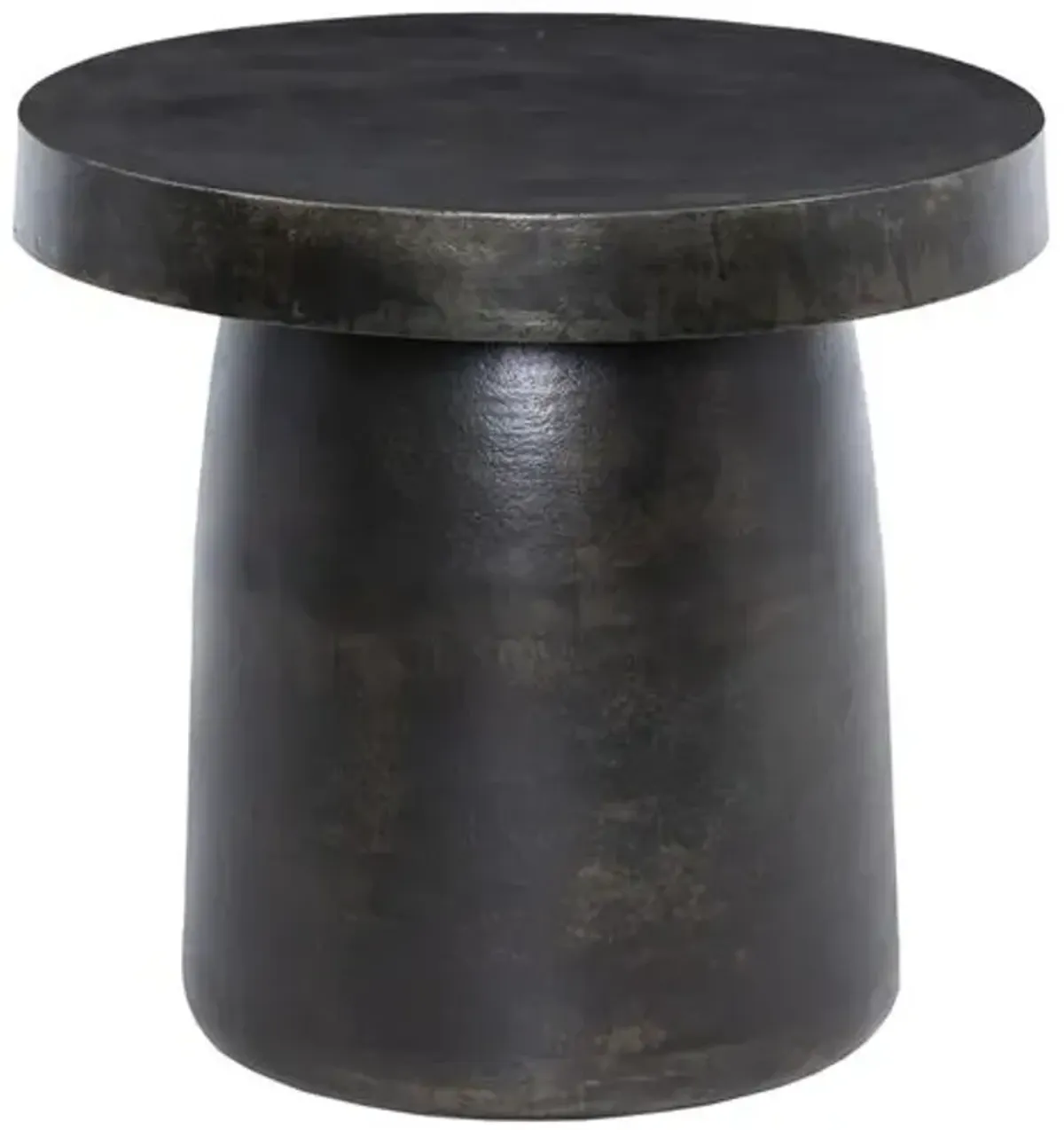 Paz Outdoor Concrete End Table - Amber Lewis x Four Hands - Brown