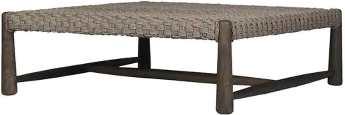 Savio Outdoor Coffee Table - Amber Lewis x Four Hands - Brown