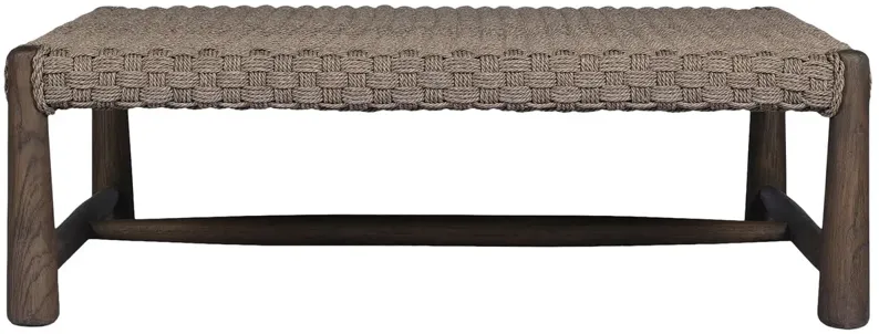 Savio Outdoor Teak Woven Coffee Table