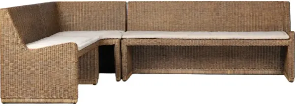 Senna L-Shape Outdoor Dining Banquette