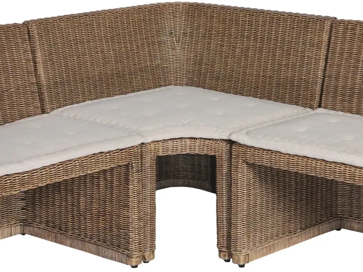 Senna L-Shape Outdoor Dining Banquette