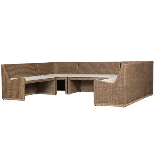 Senna U Shape Dining Banquette - Amber Lewis x Four Hands - Beige